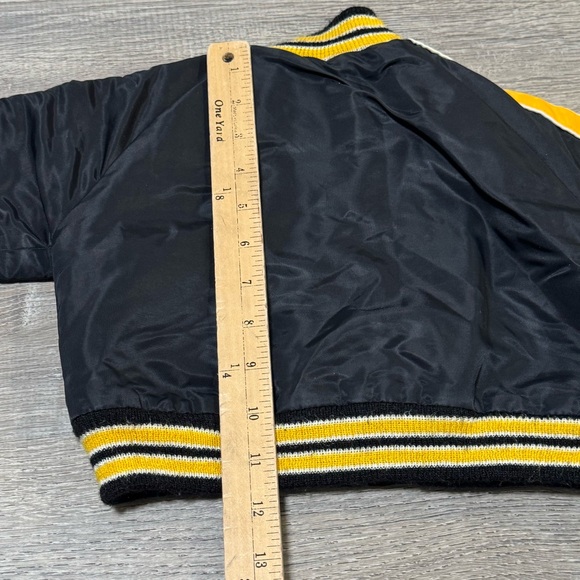 Vintage Steelers Stahl-Urban NFL satin bomber jacket Coat 2T baby toddler - Picture 8 of 9